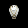 golden oxidised necklace