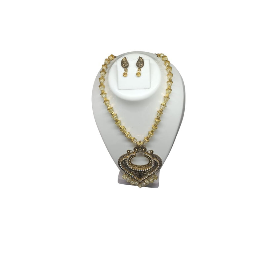 Golden Oxidised Necklace